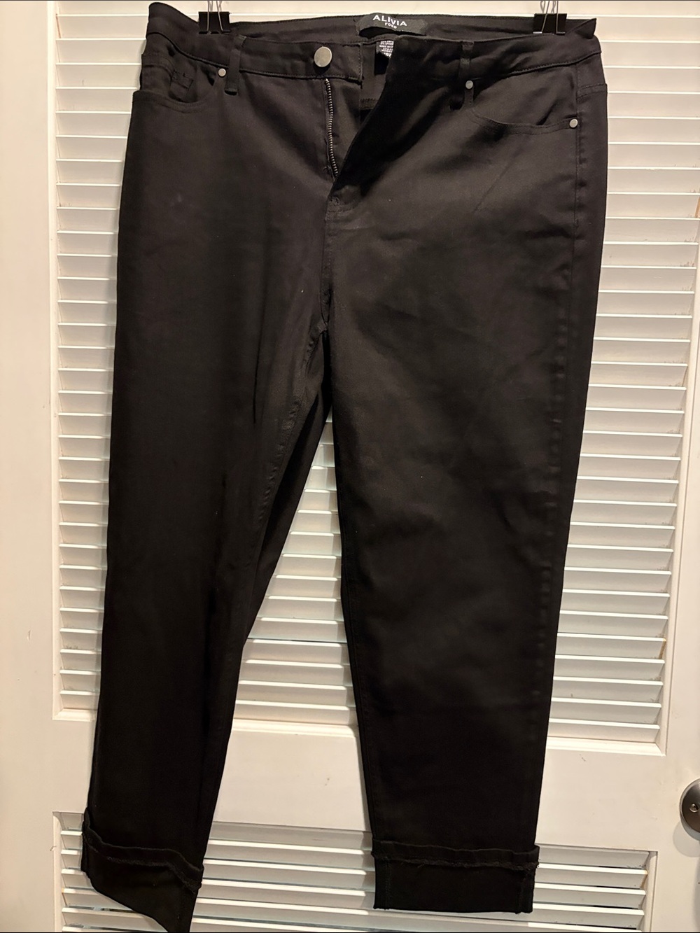 Ashley Stewart Black Cropped Ankle Jeans